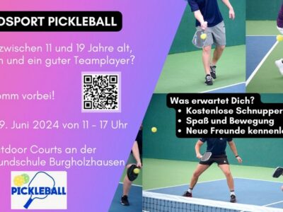 Schnuppertag Pickleball für Jugendliche