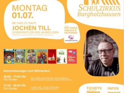 Zirkuswoche: Autorenlesung für Kids mit Jochen Till