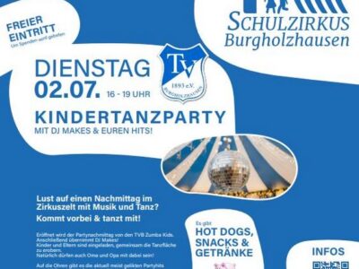 Zirkuswoche: Kindertanzparty