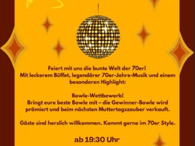 70er Jahre Bowle Abend